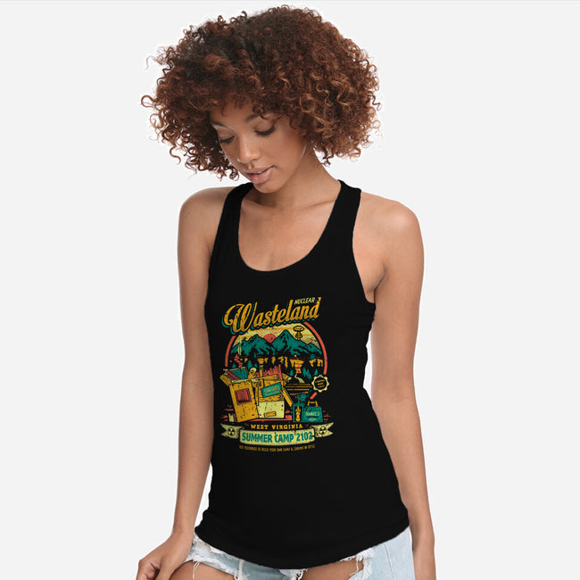 Radioactive Summer Camp-Womens-Racerback-Tank-Olipop