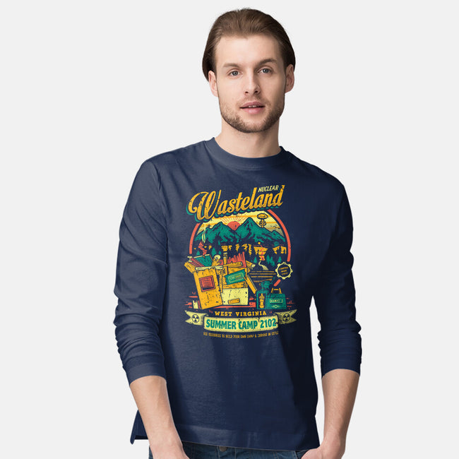 Radioactive Summer Camp-Mens-Long Sleeved-Tee-Olipop