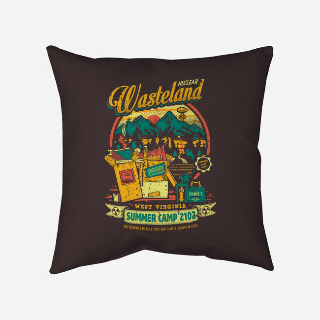 Radioactive Summer Camp-None-Non-Removable Cover w Insert-Throw Pillow-Olipop