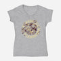 Let's A Roll-Womens-V-Neck-Tee-ilustrata