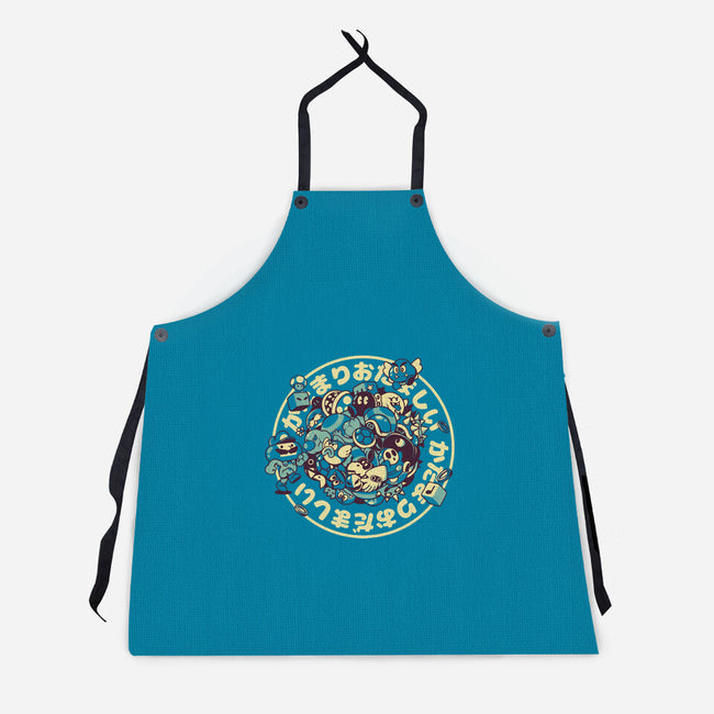 Let's A Roll-Unisex-Kitchen-Apron-ilustrata