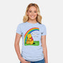 Gold At The End Of The Rainbow-Womens-Fitted-Tee-imisko