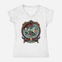 It's All About The Pirate Life-Womens-V-Neck-Tee-glitchygorilla