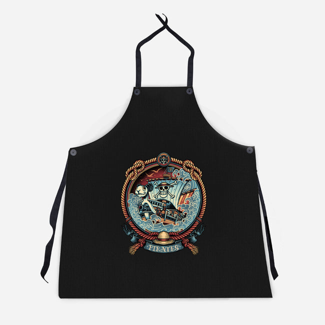 It's All About The Pirate Life-Unisex-Kitchen-Apron-glitchygorilla