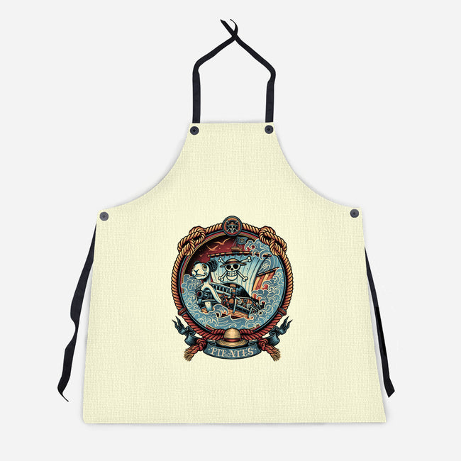 It's All About The Pirate Life-Unisex-Kitchen-Apron-glitchygorilla