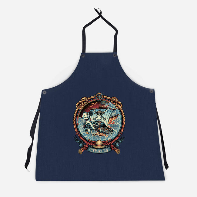 It's All About The Pirate Life-Unisex-Kitchen-Apron-glitchygorilla