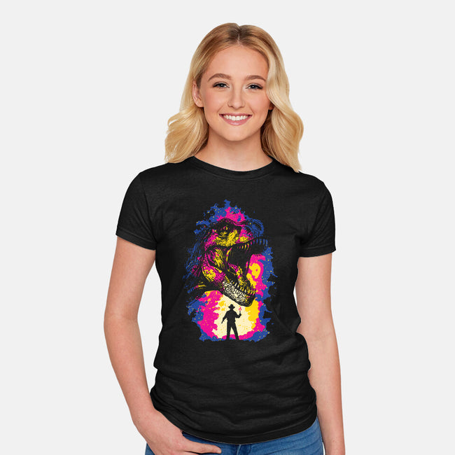 Isla Nublar-Womens-Fitted-Tee-dalethesk8er