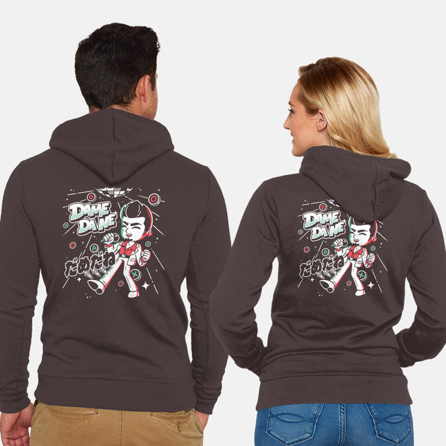 Dame Da Ne Karaoke-Unisex-Zip-Up-Sweatshirt-estudiofitas