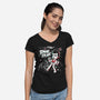 Dame Da Ne Karaoke-Womens-V-Neck-Tee-estudiofitas