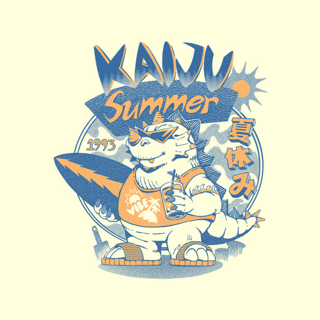 Kaiju Summer Vibes-None-Removable Cover-Throw Pillow-ilustrata