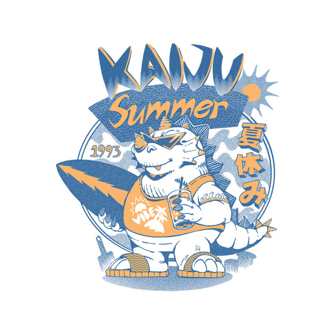 Kaiju Summer Vibes-None-Fleece-Blanket-ilustrata