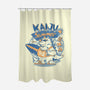 Kaiju Summer Vibes-None-Polyester-Shower Curtain-ilustrata