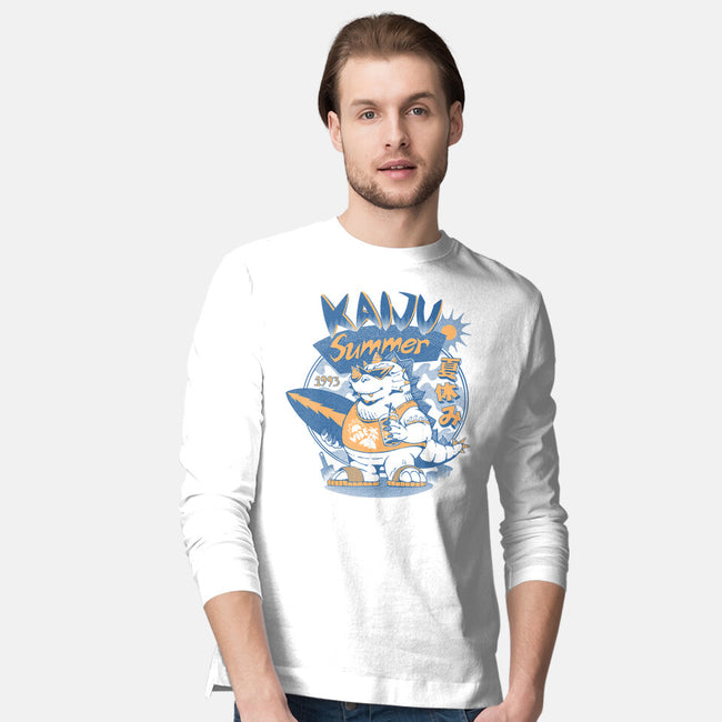 Kaiju Summer Vibes-Mens-Long Sleeved-Tee-ilustrata