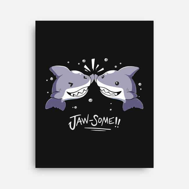 Shark Jaw-some-None-Stretched-Canvas-FunNkey