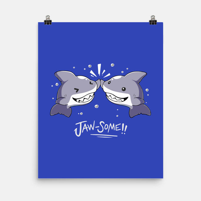 Shark Jaw-some-None-Matte-Poster-FunNkey