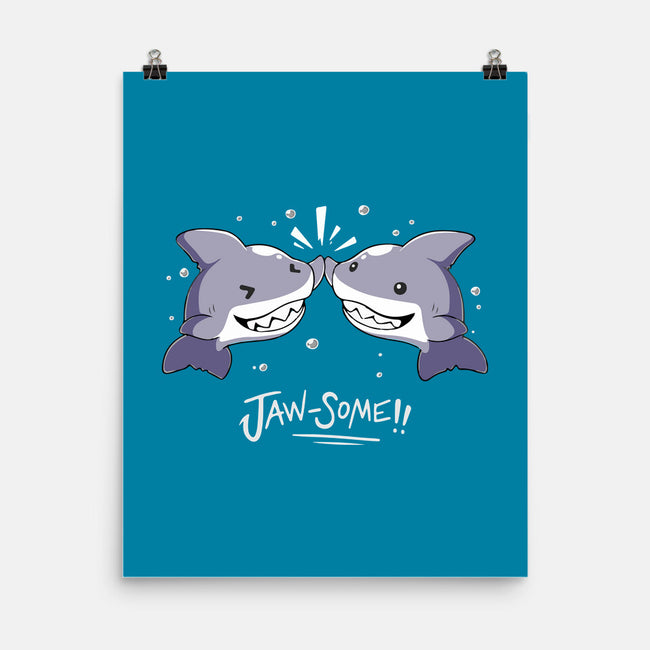 Shark Jaw-some-None-Matte-Poster-FunNkey