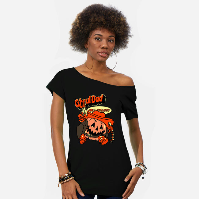 Ghoul Dad-Womens-Off Shoulder-Tee-naomori