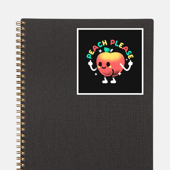 Peach Please-None-Glossy-Sticker-NemiMakeit