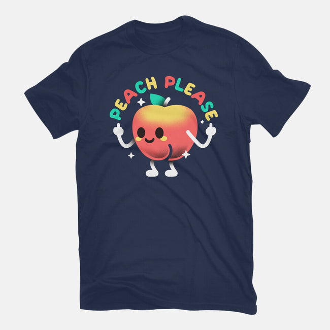 Peach Please-Unisex-Basic-Tee-NemiMakeit