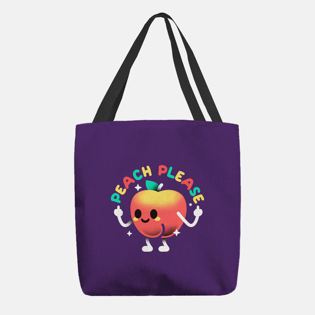 Peach Please-None-Basic Tote-Bag-NemiMakeit