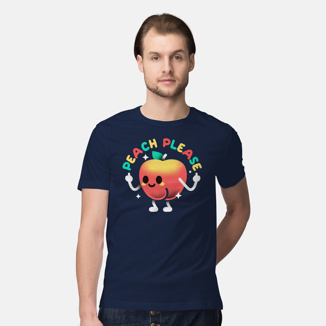 Peach Please-Mens-Premium-Tee-NemiMakeit