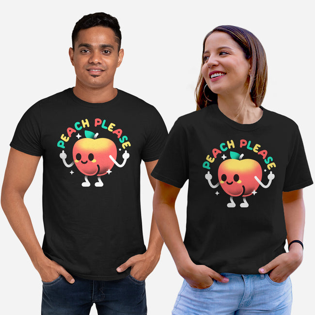 Peach Please-Unisex-Basic-Tee-NemiMakeit