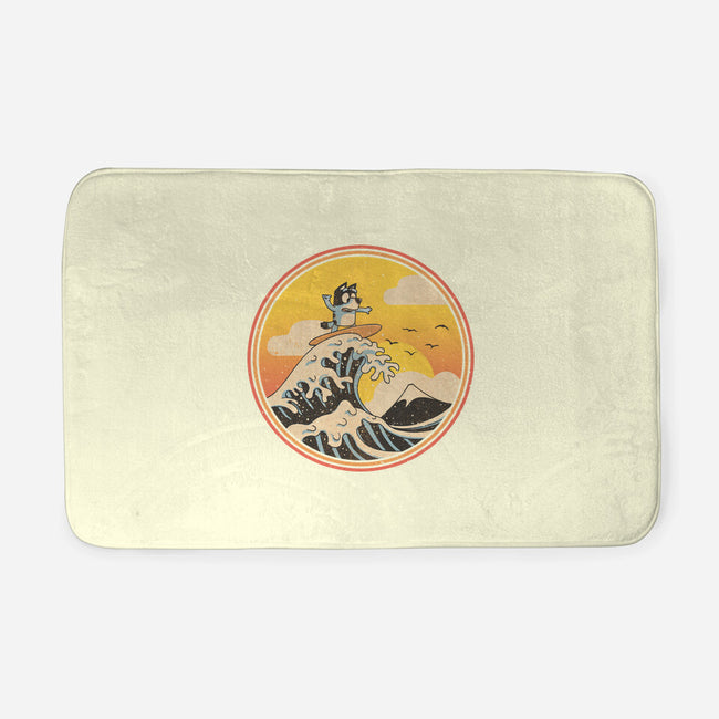 The Great Heeler Off Kanagawa-None-Memory Foam-Bath Mat-retrodivision