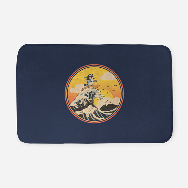 The Great Heeler Off Kanagawa-None-Memory Foam-Bath Mat-retrodivision