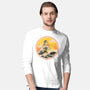 The Great Heeler Off Kanagawa-Mens-Long Sleeved-Tee-retrodivision