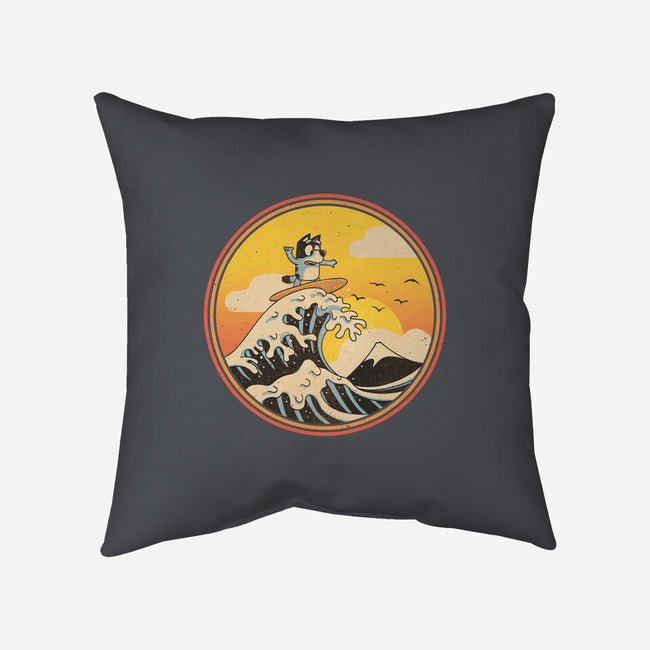 The Great Heeler Off Kanagawa-None-Removable Cover w Insert-Throw Pillow-retrodivision