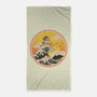 The Great Heeler Off Kanagawa-None-Beach-Towel-retrodivision