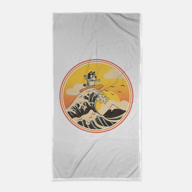 The Great Heeler Off Kanagawa-None-Beach-Towel-retrodivision