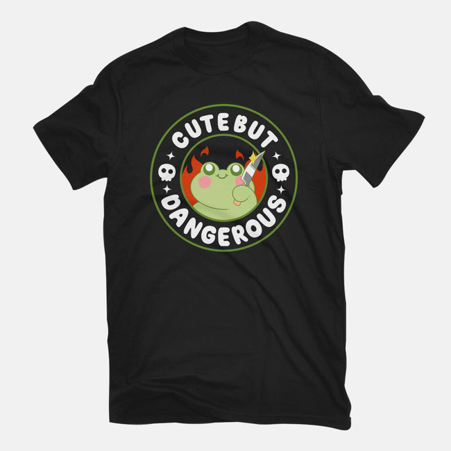 Cute But Dangerous Toad-Womens-Fitted-Tee-Tri haryadi