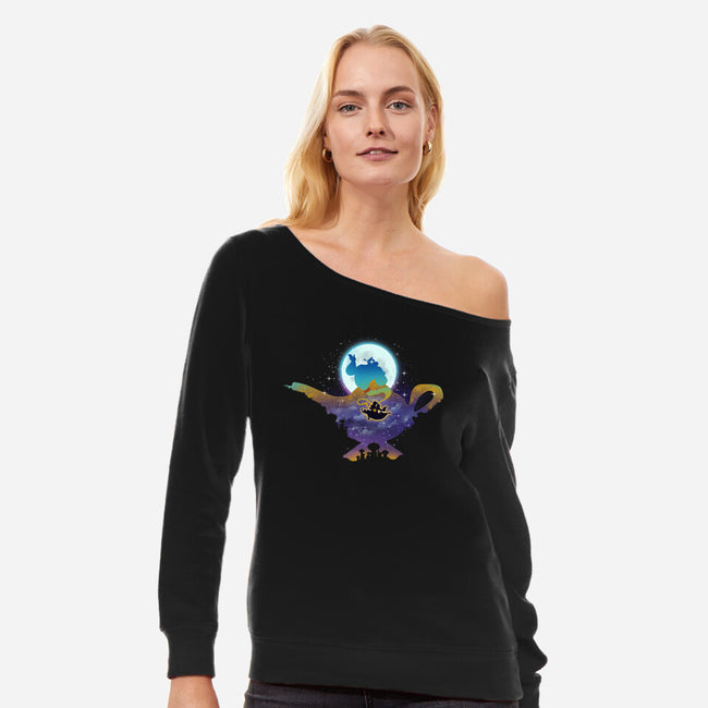 Let The Magic Shines-Womens-Off Shoulder-Sweatshirt-dandingeroz