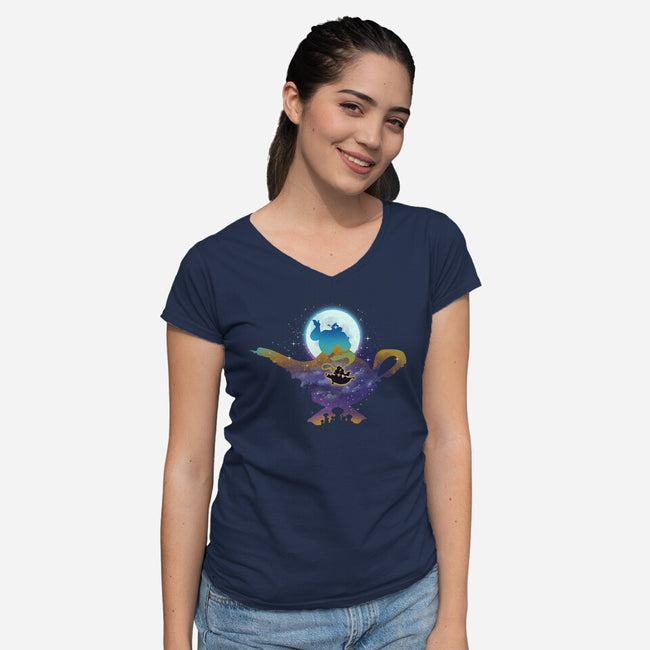 Let The Magic Shines-Womens-V-Neck-Tee-dandingeroz