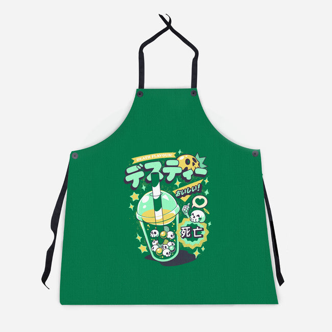 Death Tea Boba-Unisex-Kitchen-Apron-ilustrata