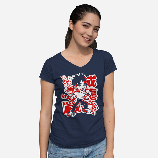 Stuntmaster-Womens-V-Neck-Tee-estudiofitas