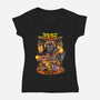 Agumon Evo-Womens-V-Neck-Tee-Knegosfield