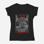 The Quest Of Skull Knight-Womens-V-Neck-Tee-Knegosfield