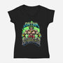 Sayan Savages-Womens-V-Neck-Tee-Knegosfield