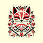 Kitsune Floral Symmetry-Dog-Bandana-Pet Collar-NemiMakeit