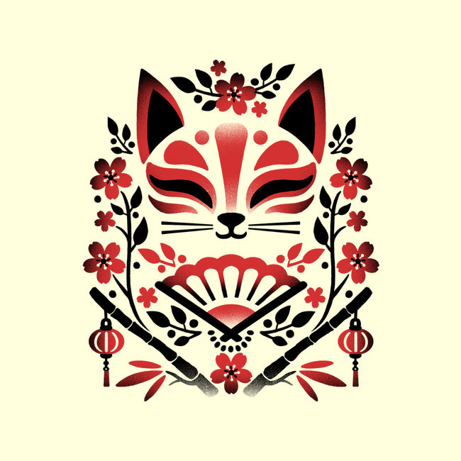 Kitsune Floral Symmetry-None-Matte-Poster-NemiMakeit