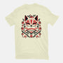 Kitsune Floral Symmetry-Mens-Basic-Tee-NemiMakeit