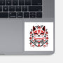 Kitsune Floral Symmetry-None-Glossy-Sticker-NemiMakeit