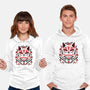 Kitsune Floral Symmetry-Unisex-Pullover-Sweatshirt-NemiMakeit