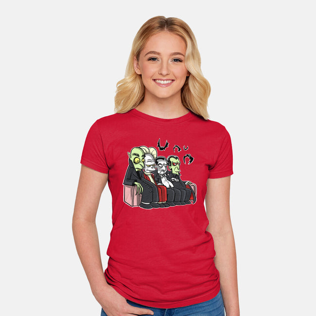 The Draculas-Womens-Fitted-Tee-zascanauta