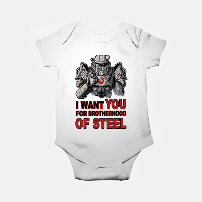 Brother Of Steel-Baby-Basic-Onesie-FernandoSala