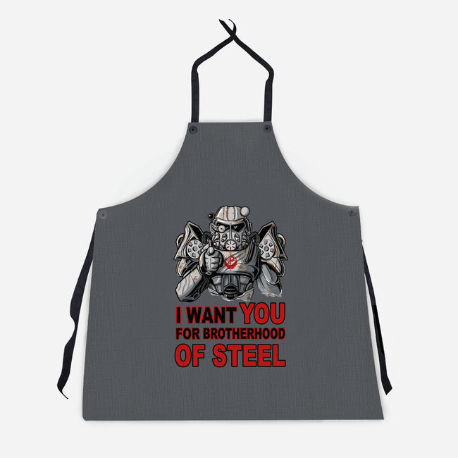 Brother Of Steel-Unisex-Kitchen-Apron-FernandoSala