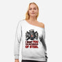 Brother Of Steel-Womens-Off Shoulder-Sweatshirt-FernandoSala