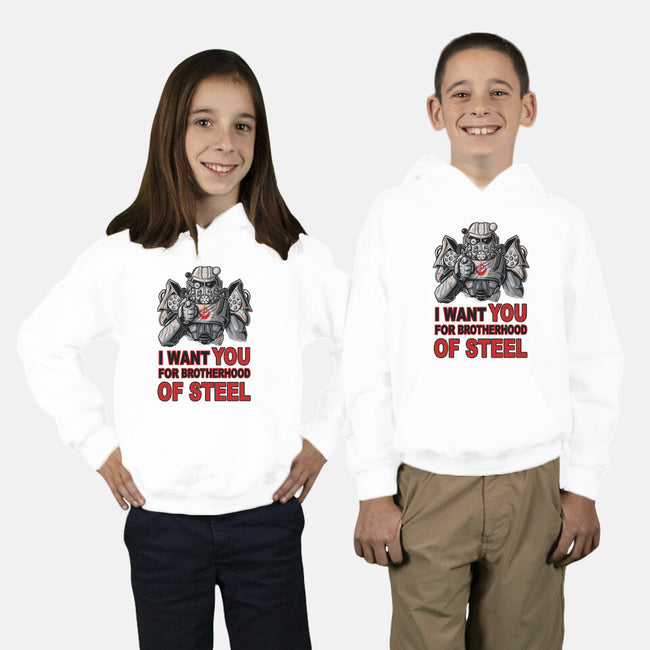 Brother Of Steel-Youth-Pullover-Sweatshirt-FernandoSala